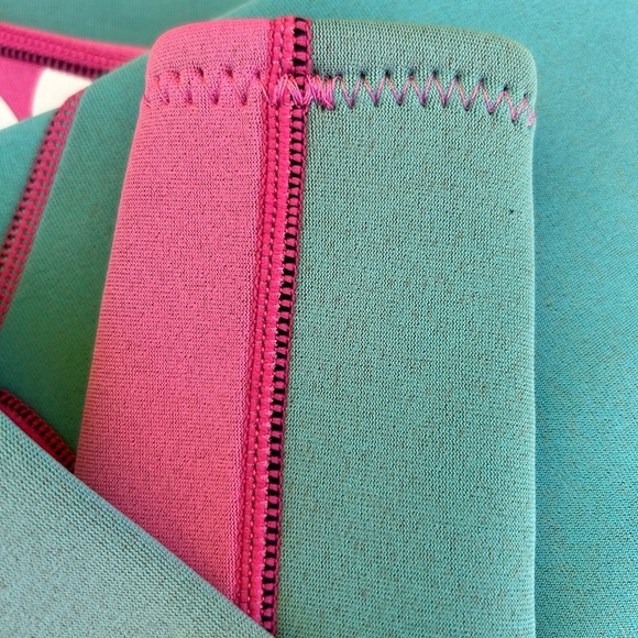 Billabong One Piece Swimwear Pink and Green - Picture 8 of 10